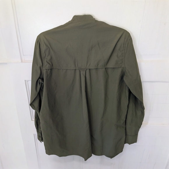 Patagonia Women's Nylon Button Up Long-Sleeved Anchor Bay Shirt, Size S, Green - Picture 5 of 9